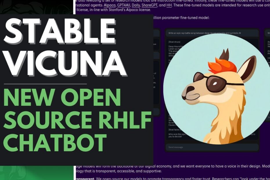 StableVicuna: O Primeiro Chatbot LLM Open Source com Aprendizado por Reforço (RLHF)