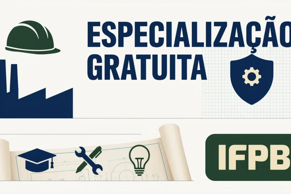 Últimos Dias de Inscrição o Curso de Especialização Gratuito em Segurança do Trabalho do IFPB!