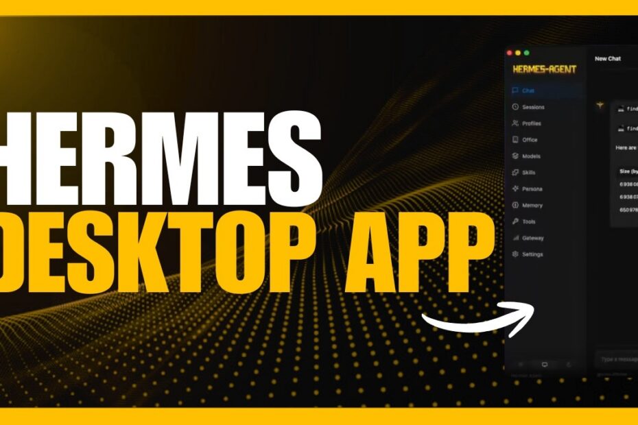 Revolucione sua Rotina com o Novo App Desktop Hermes Agent: O AI Autossustentável 24/7!