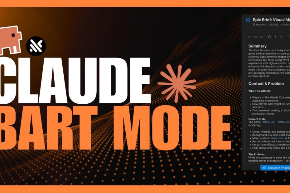 Transforme Sua Programação: Bart Mode e Claude Code - O Novo Toolkit Específico que Supera o Vibe Coding em 100x (Tutorial Completo)